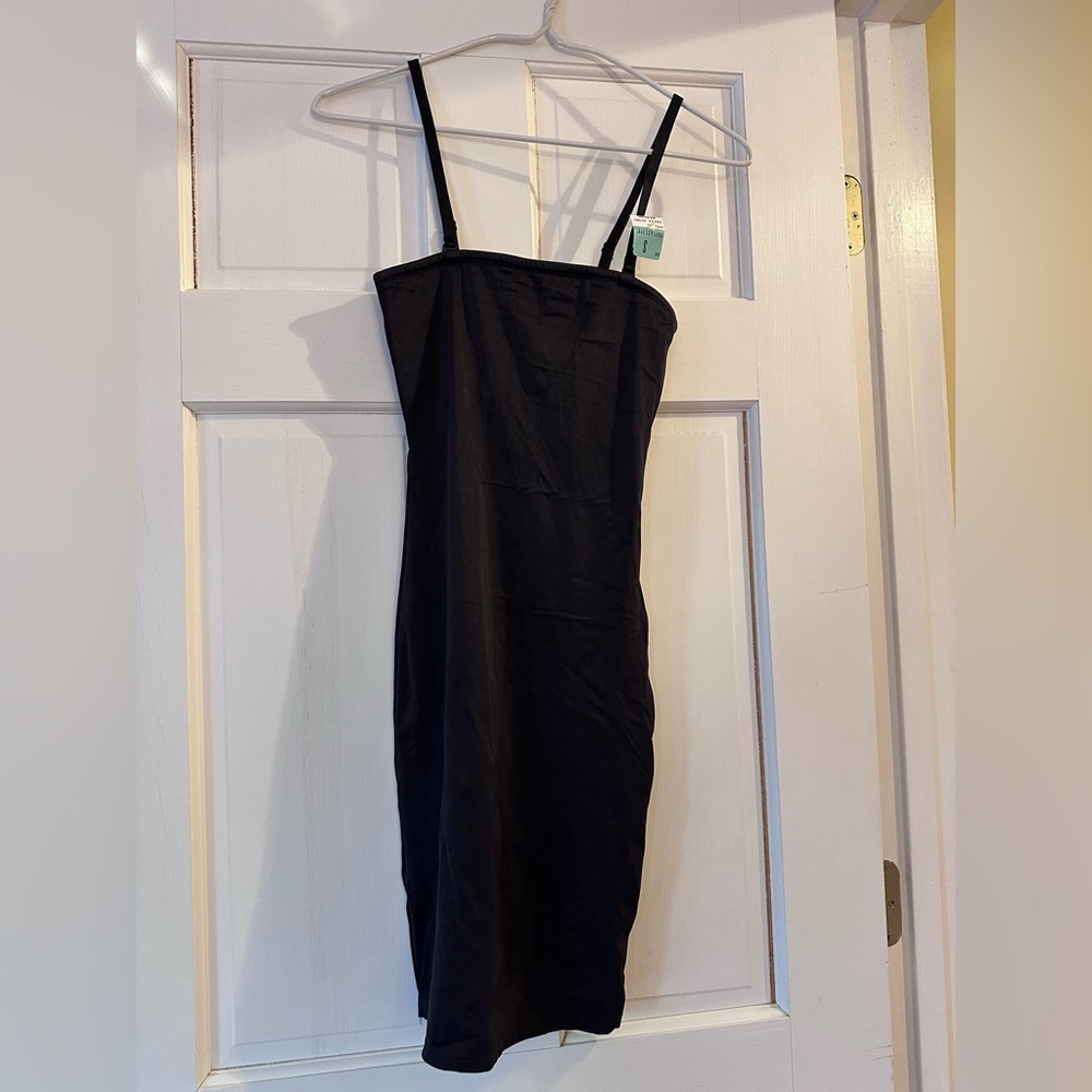 Vassarette Black Chemise with Straps